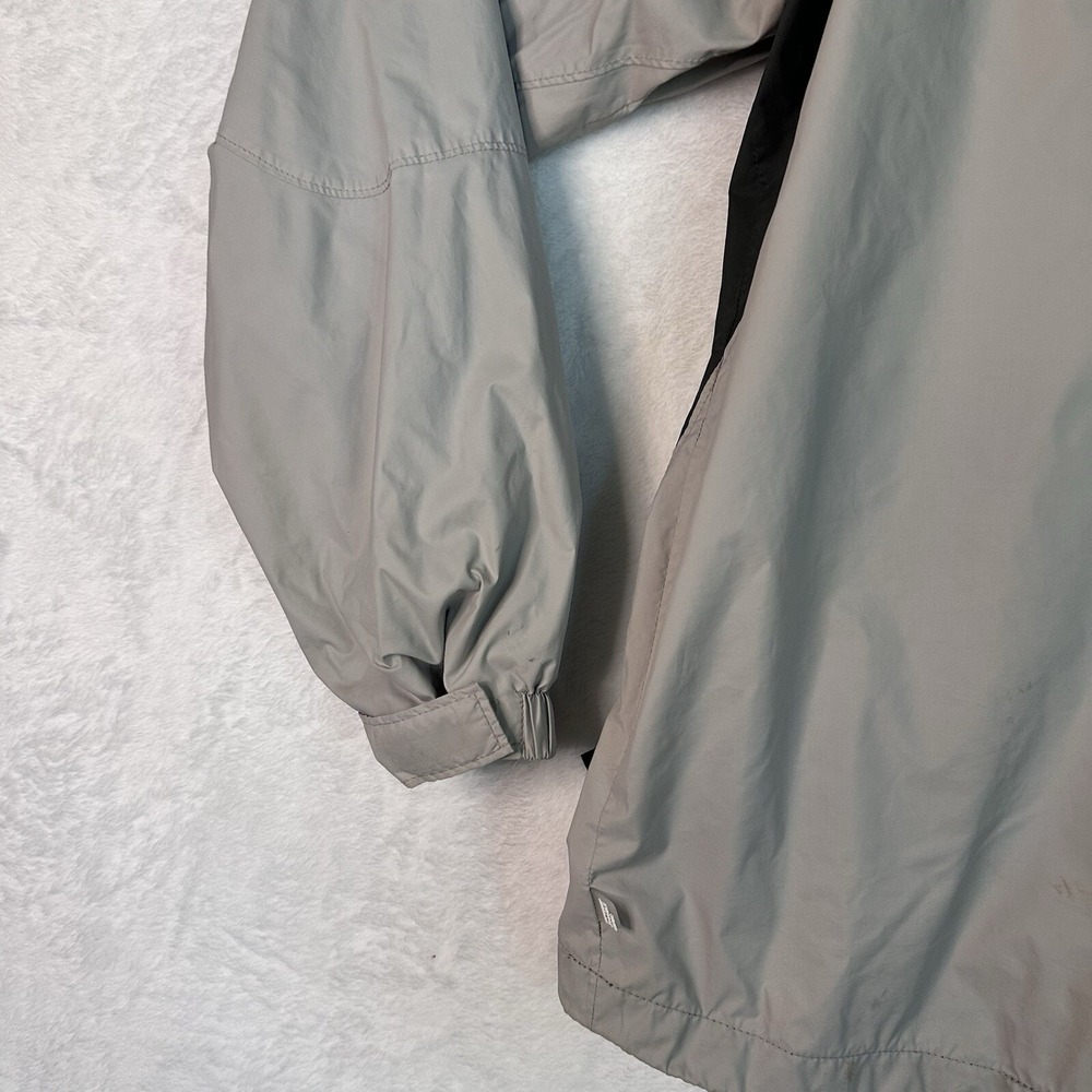 Columbia Jacket Mens‎ M Gray Lightweight Windbreaker Packable Rain Spot See Pic - Picture 15 of 16